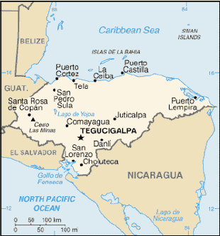 Honduras Map